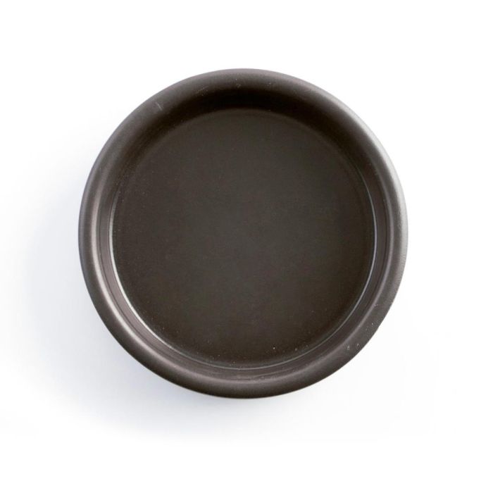 Quid Barro Lux Cazuela de Barro para Cocina, Cerámica Negra, 14 cm