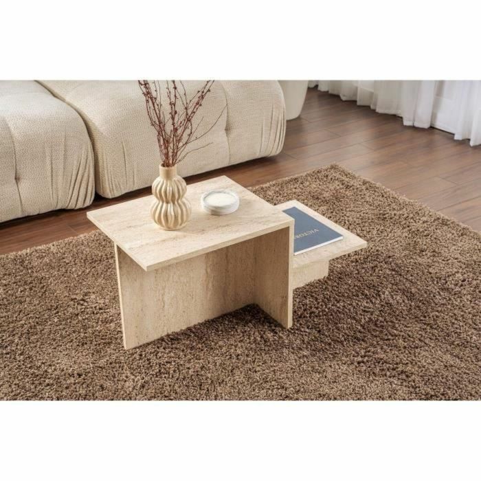 Mesa de Centro Harmony Beige 80 x 40 x 40 cm 5