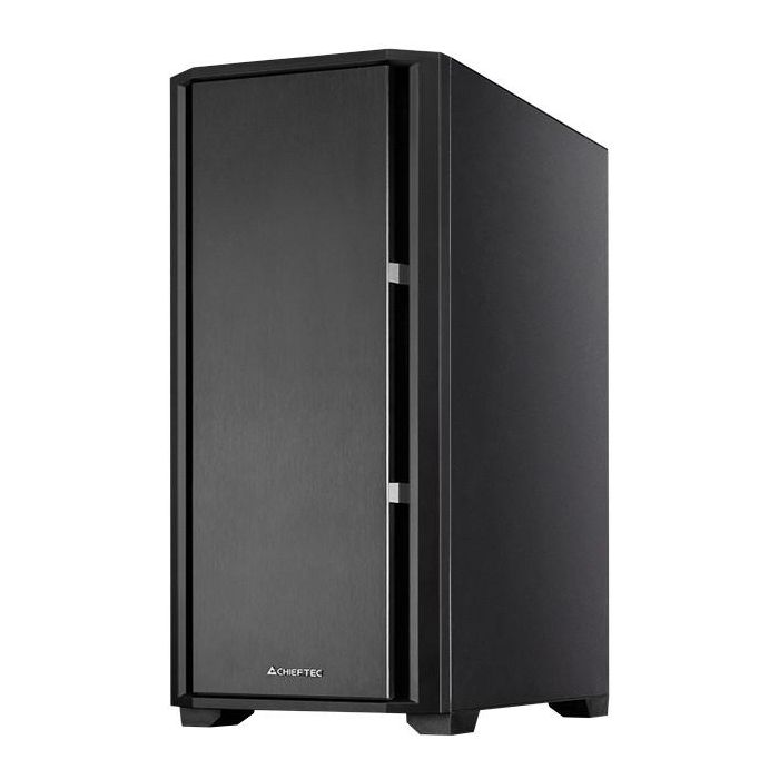Chieftec AS-02B-TG-OP Midi Tower PC Negro con Ventana Lateral y Panel de Vidrio Templado 2