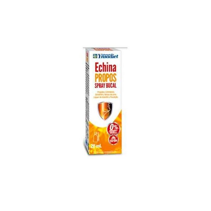 YNSADIET Echina Própolis Spray Bucal 20ml con Equinácea, Tomillo y Pino para Garganta Irritada