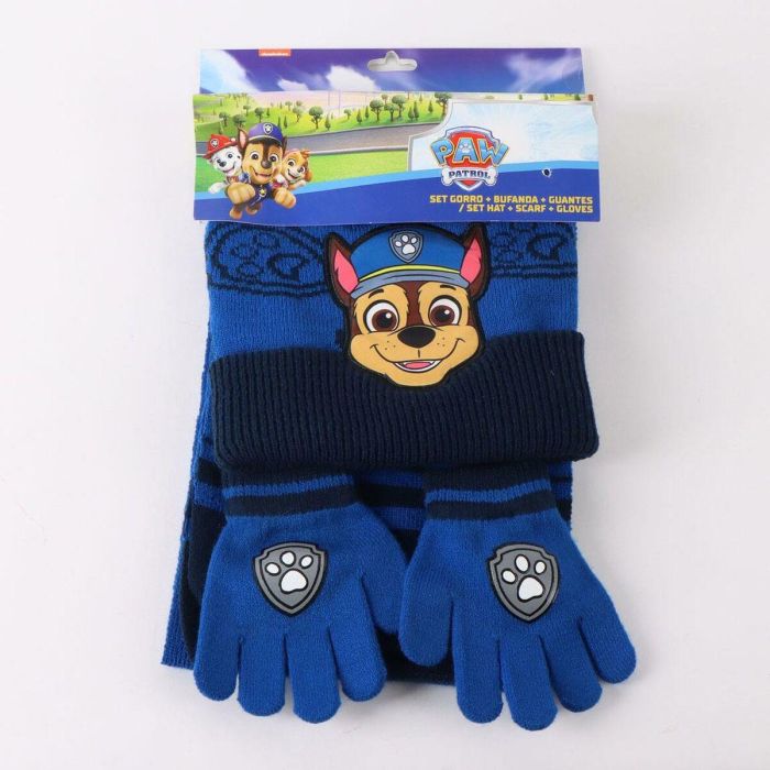 Gorro, Bufanda y Guantes The Paw Patrol Azul 3 Piezas 3 Gorro, Bufanda y Guantes The Paw Patrol Azul 3 Piezas 3