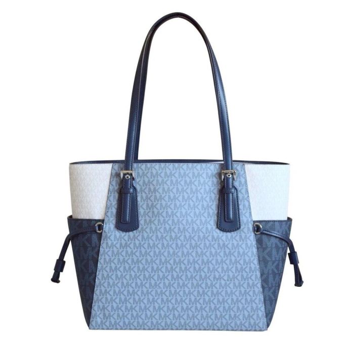 Bolso de Hombro Michael Kors VOYAGER Azul 30 x 29 x 15 cm 2