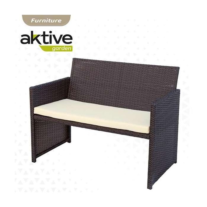 Conjunto de sofá (108x59x76 cm) + 2 sillones (59x76 cm) + mesa (85x45x41 cm) aktive 7 Conjunto de sofá (108x59x76 cm) + 2 sillones (59x76 cm) + mesa (85x45x41 cm) aktive 7