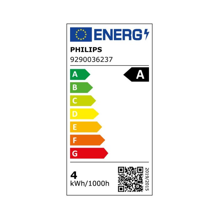 Bombilla ultra efficient led classic 4w 840im e27 2700k, ø6x10,4cm, philips 2