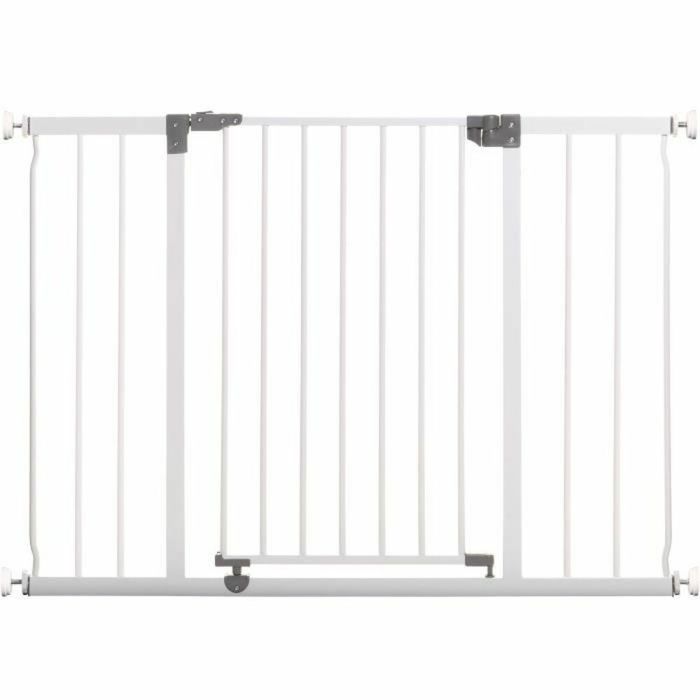 DREAMBABY Barrera de seguridad Extra grande LIBERTY - Por presión - L 99/105.5 x H 75 cm - Blanco