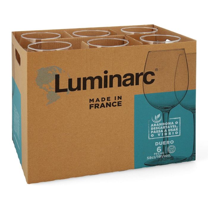 Copa Vino Vidrio Duero Luminarc 58 cL (6 Unidades) 3