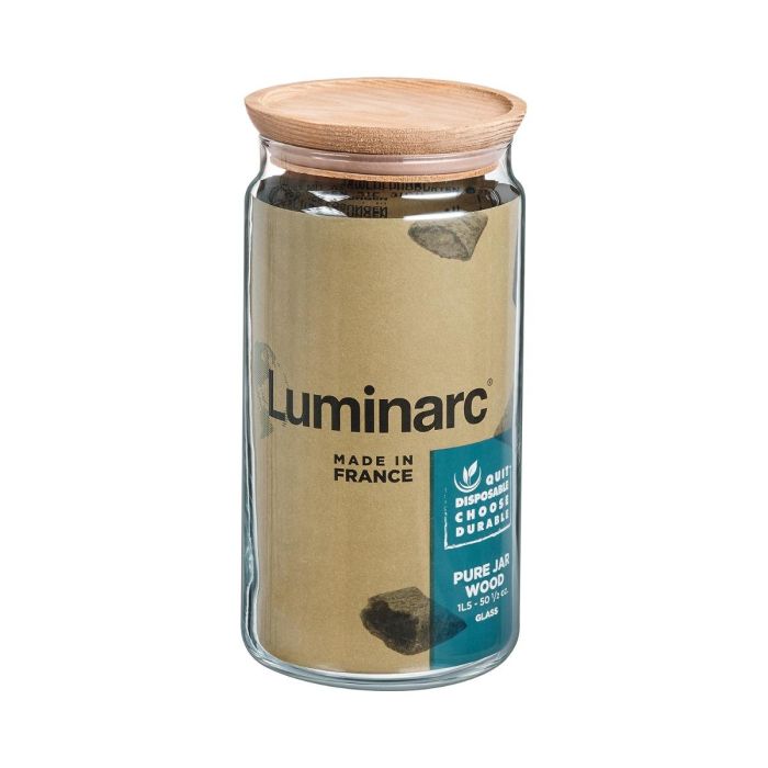 Tarro Hermético Vidrio Pav Luminarc 1,5 L 1