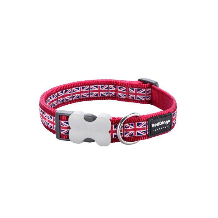 Collar para Perro Red Dingo Union Jack 20-32 cm Rojo 1