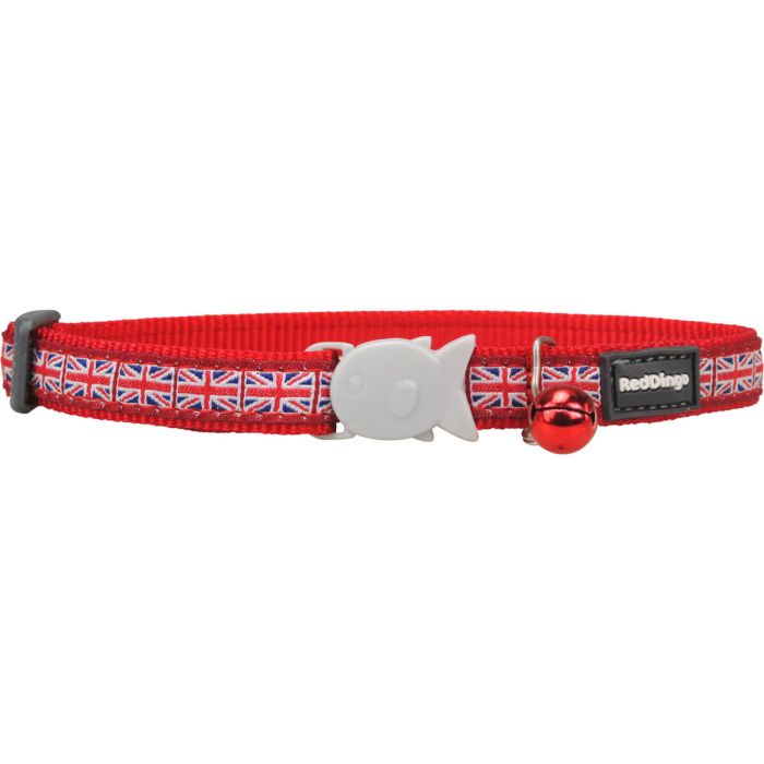 Collar para Gato Red Dingo Union Jack 20-32 cm Rojo 1