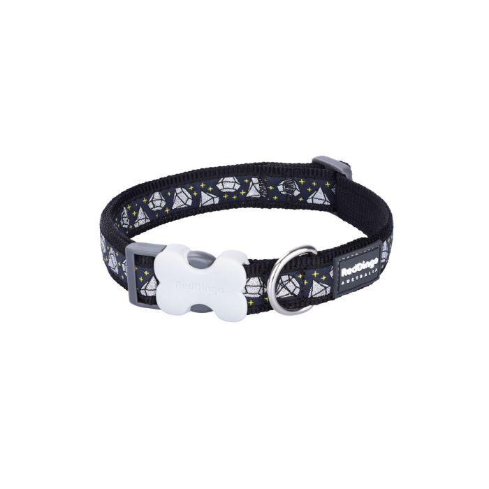 Collar para Perro Red Dingo STYLE DIAMOND 15 mm x 24-36 cm Negro 1