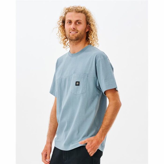 Camiseta de Manga Corta Hombre Rip Curl Pocket Quality Surf  Azul 3