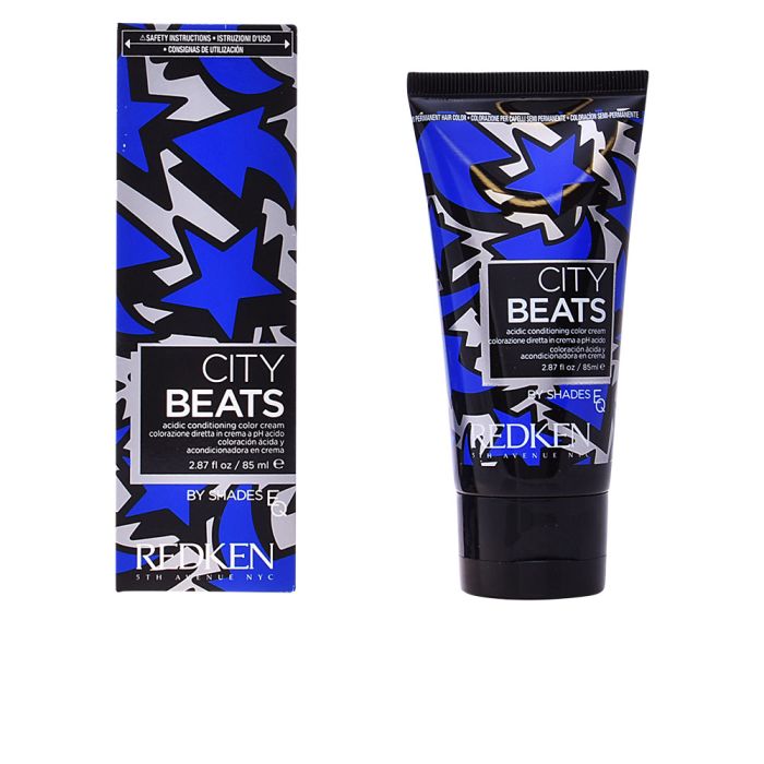 City beats acidic conditioning color cream #broadway blue City beats acidic conditioning color cream #broadway blue