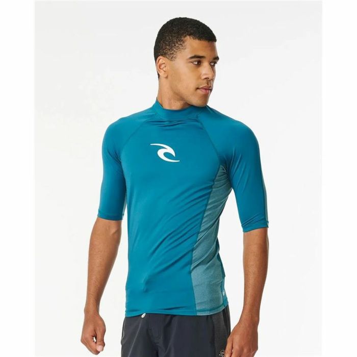 Camiseta de Manga Corta Hombre Rip Curl Waves Upf Azul 2