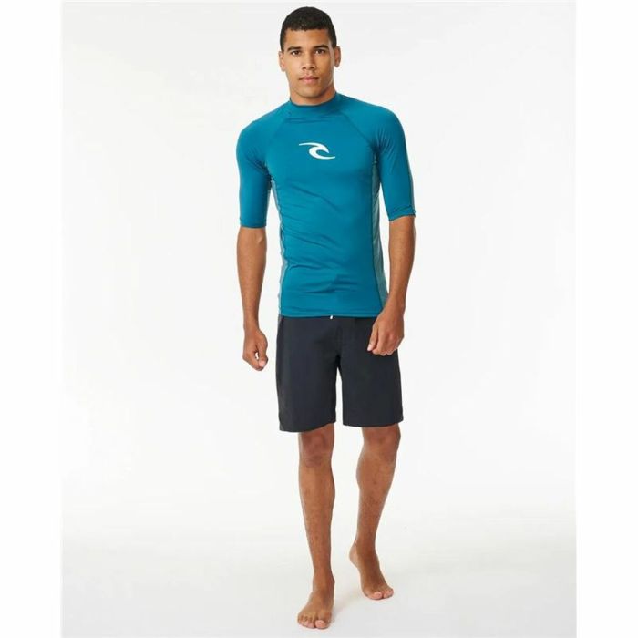 Camiseta de Manga Corta Hombre Rip Curl Waves Upf Azul 1