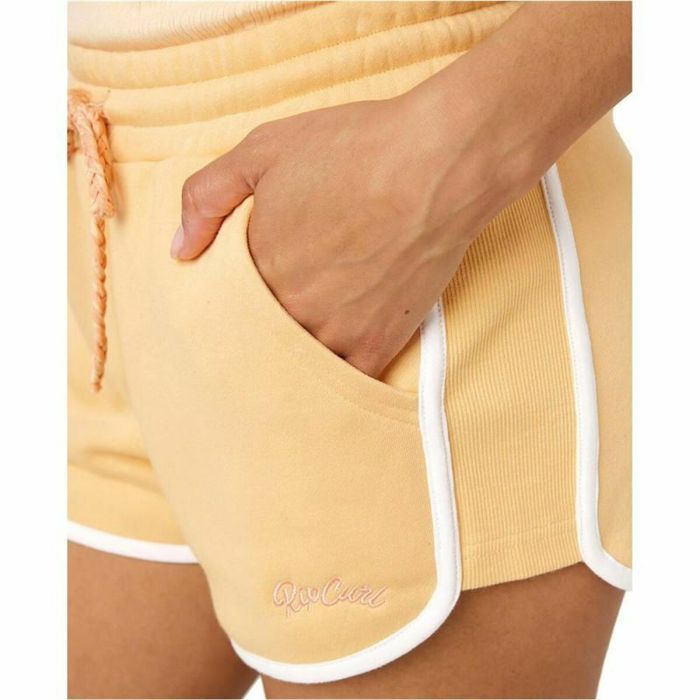 Pantalones Cortos Deportivos para Mujer Rip Curl Assy Amarillo Naranja Coral 1