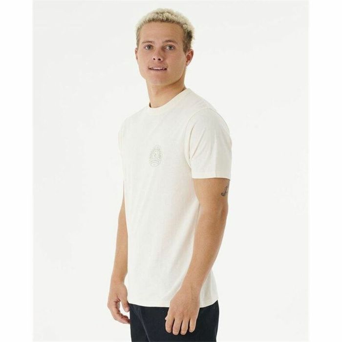 Camiseta de Manga Corta Hombre Rip Curl Stapler Blanco 1