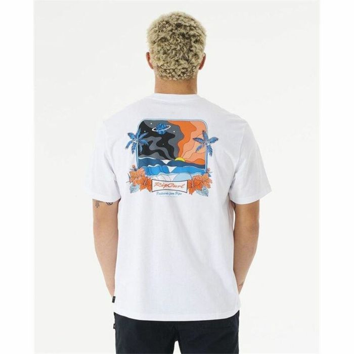 Camiseta Rip Curl Postcards 2Nd Reef Blanco Hombre 3