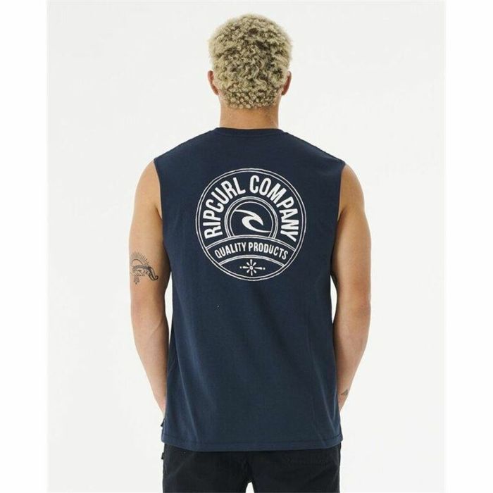Camiseta para Hombre sin Mangas Rip Curl Stapler Muscle Azul marino Hombre 2