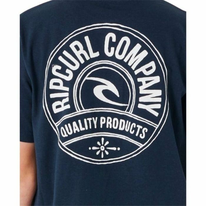 Camiseta de Manga Corta Infantil Rip Curl Stapler Azul marino 1