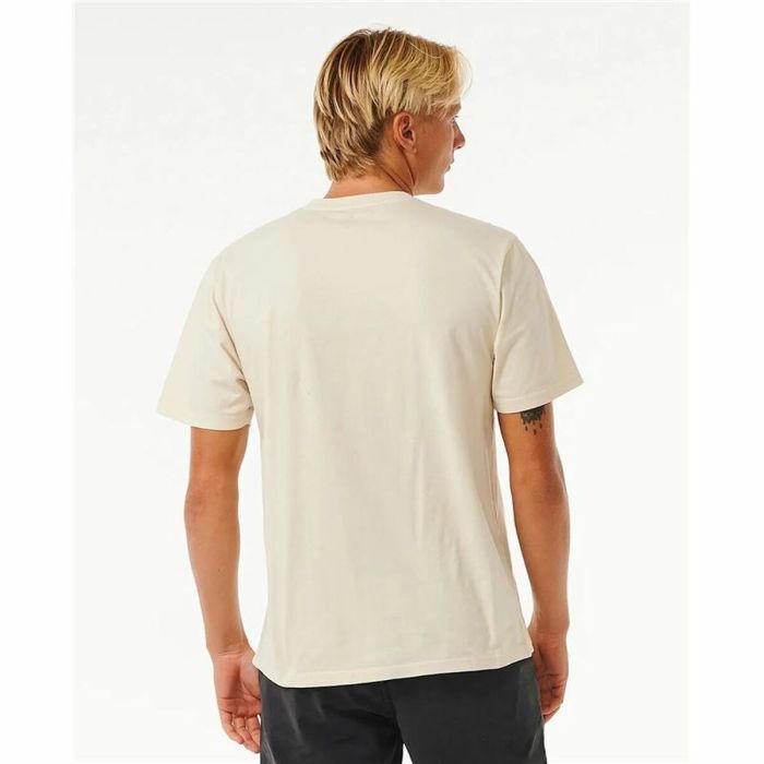 Camiseta de Manga Corta Hombre Rip Curl Surf Revival Mumma Blanco Cálido 4