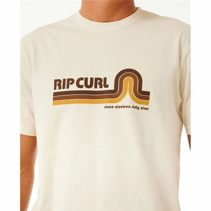 Camiseta de Manga Corta Hombre Rip Curl Surf Revival Mumma Blanco Cálido 2