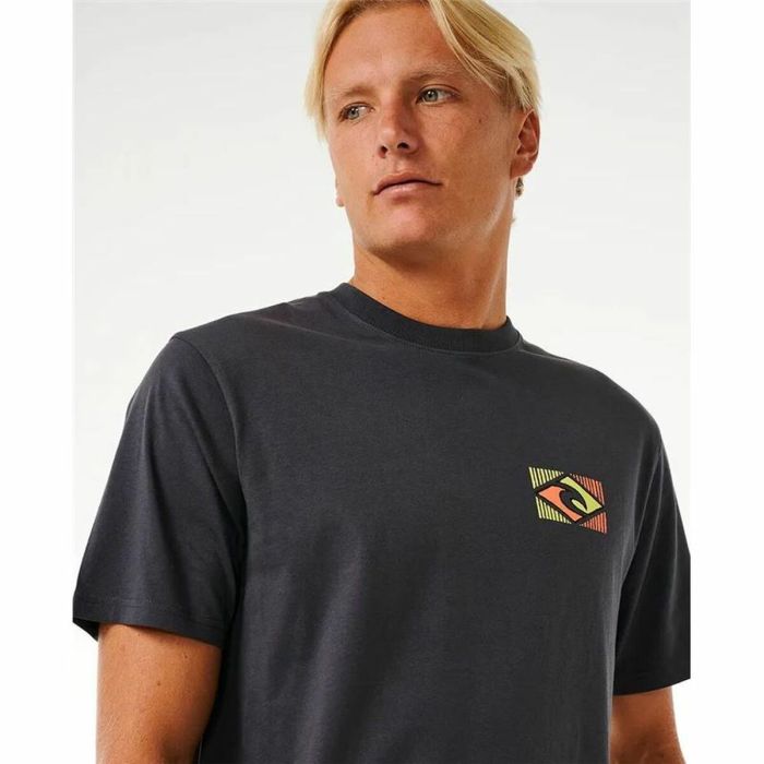 Camiseta de Manga Corta Hombre Rip Curl Traditions Negro 3