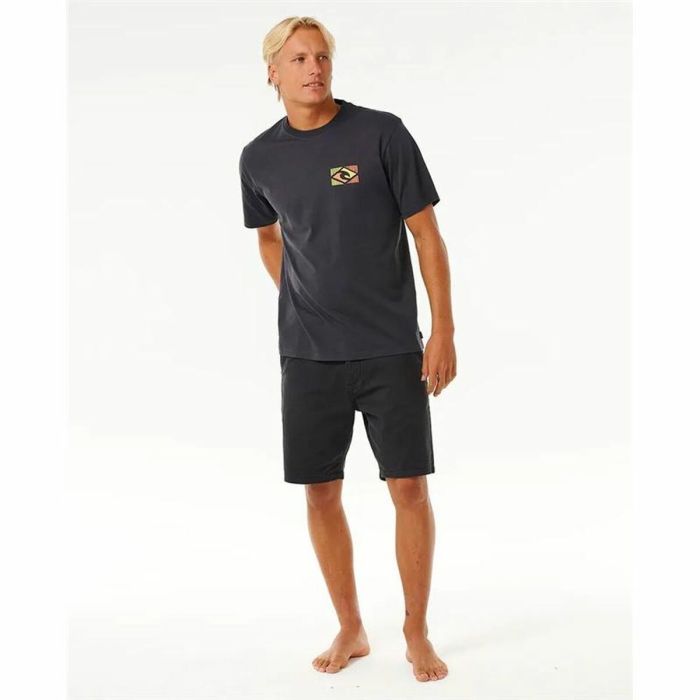 Camiseta de Manga Corta Hombre Rip Curl Traditions Negro 2