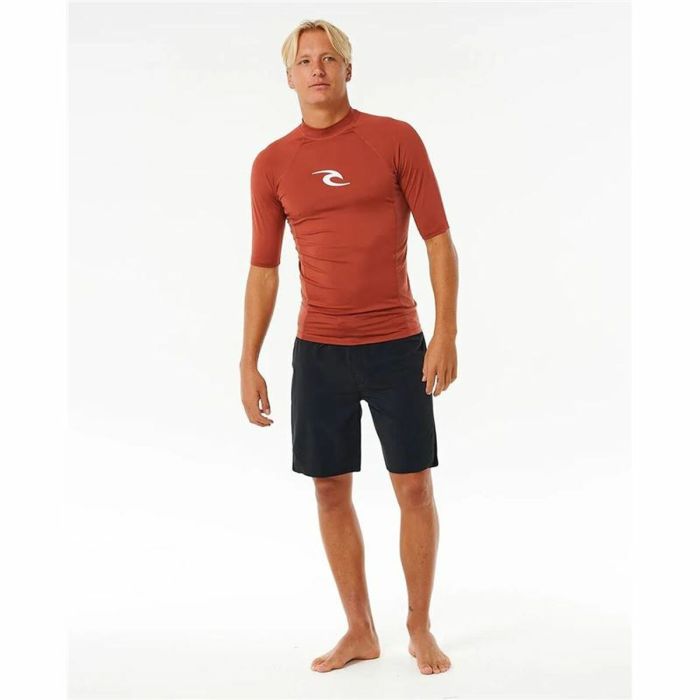 Camiseta de Manga Corta Hombre Rip Curl Waves Upf Marrón 2