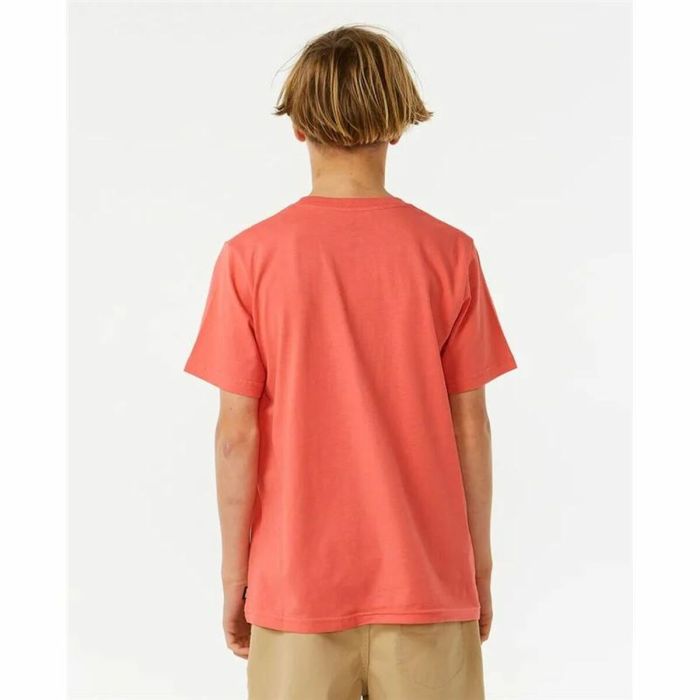 Camiseta de Manga Corta Hombre Rip Curl Lost Island Naranja 3