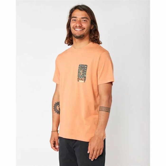 Camiseta de Manga Corta Hombre Rip Curl Desti Animals Naranja 2