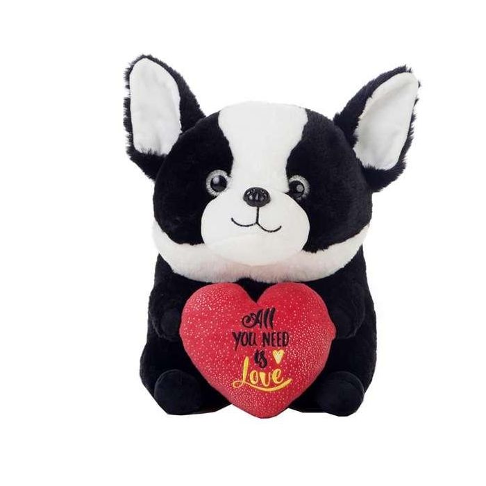Peluche perrito boli corazón 28cm_3 stdos. 2 Peluche perrito boli corazón 28cm_3 stdos. 2