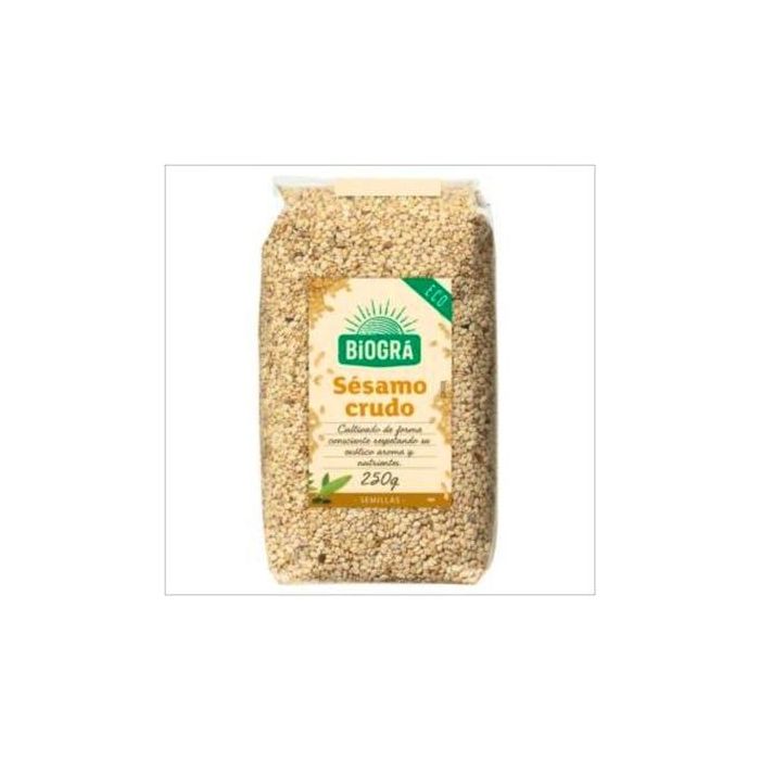 BIOGRA Sésamo Crudo Bio 250g - Aporte de Calcio y Hierro, Ácidos Grasos Poliinsaturados para Ensaladas