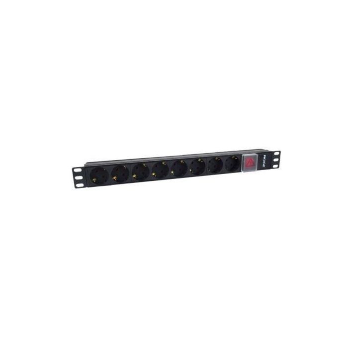PHASAK Regleta 19" con interruptor 8 tomas - Schuko 1 PHASAK Regleta 19" con interruptor 8 tomas - Schuko 1