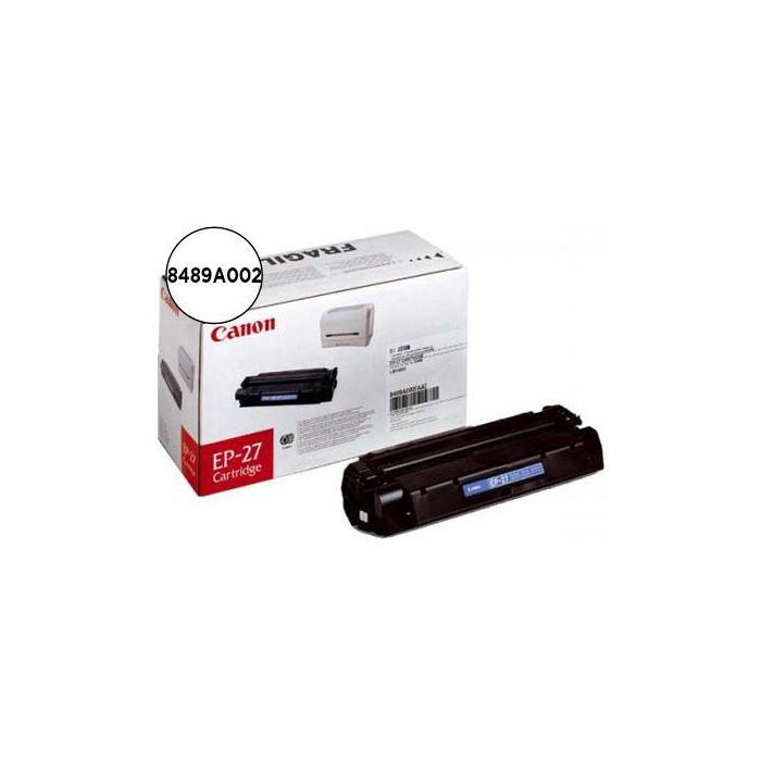 Canon Toner Laser Negro Lbp 3200 Mfp 5630 5650 3110 5730 5750 5770 Mf 3220 3240 2.500Páginas - Ep-27