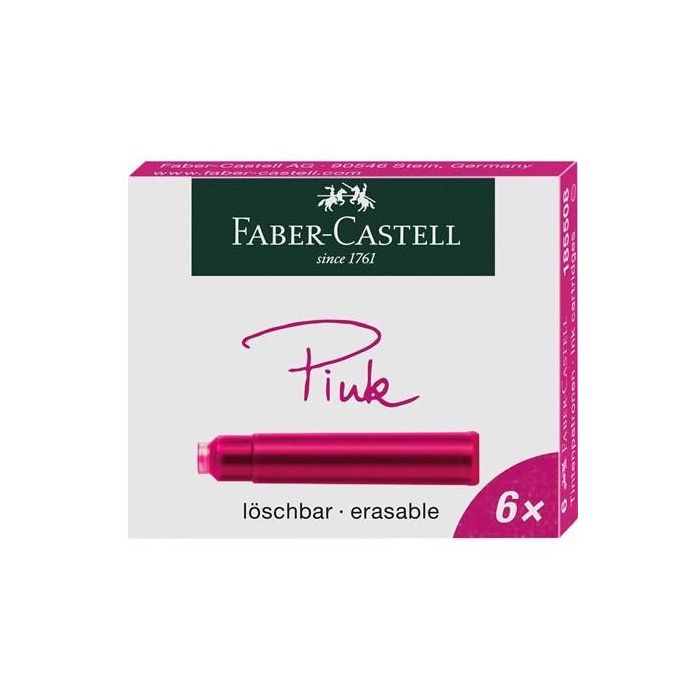 FABER-CASTELL Tintenpatronen Standard pink 6er 10Stk