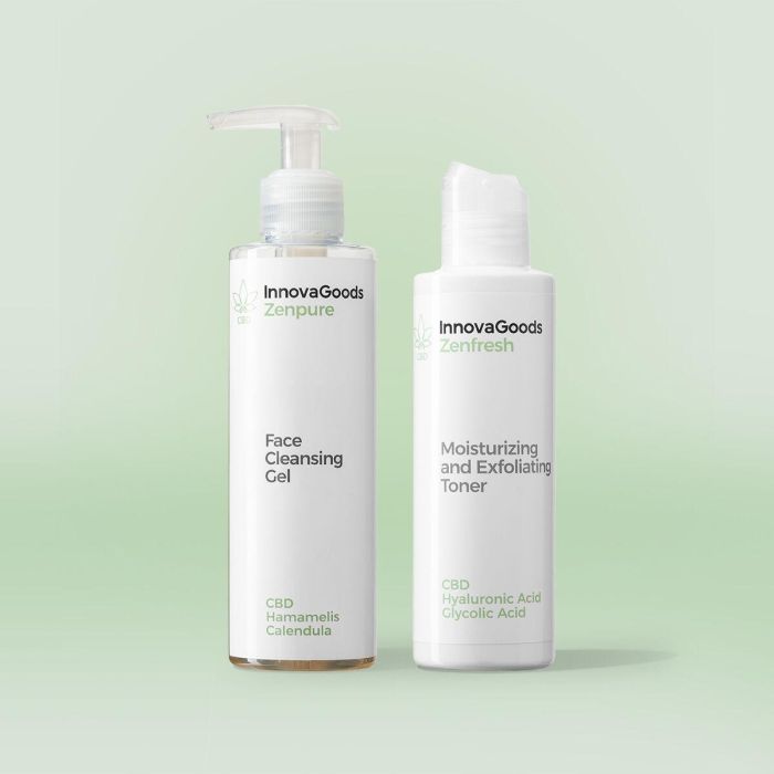 Pack Dúo de Limpieza Facial CBD InnovaGoods 0 Pack Dúo de Limpieza Facial CBD InnovaGoods 0