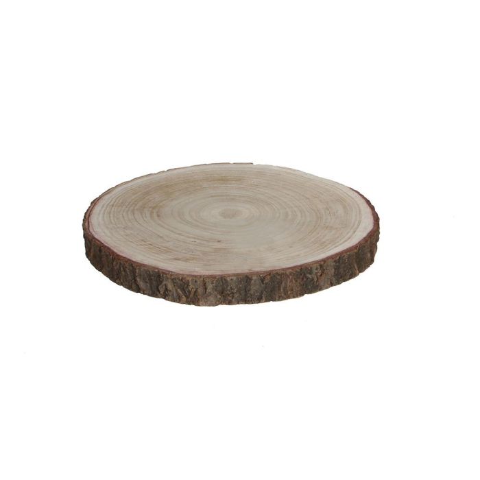 Mica Decorations Base decorativa tronco de madera natural Ø30x3cm