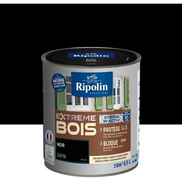 RIPOLIN Pintura para Madera Satinada de Alta Protección 10 años que Protege y Magnifica tu Madera - Negro 5