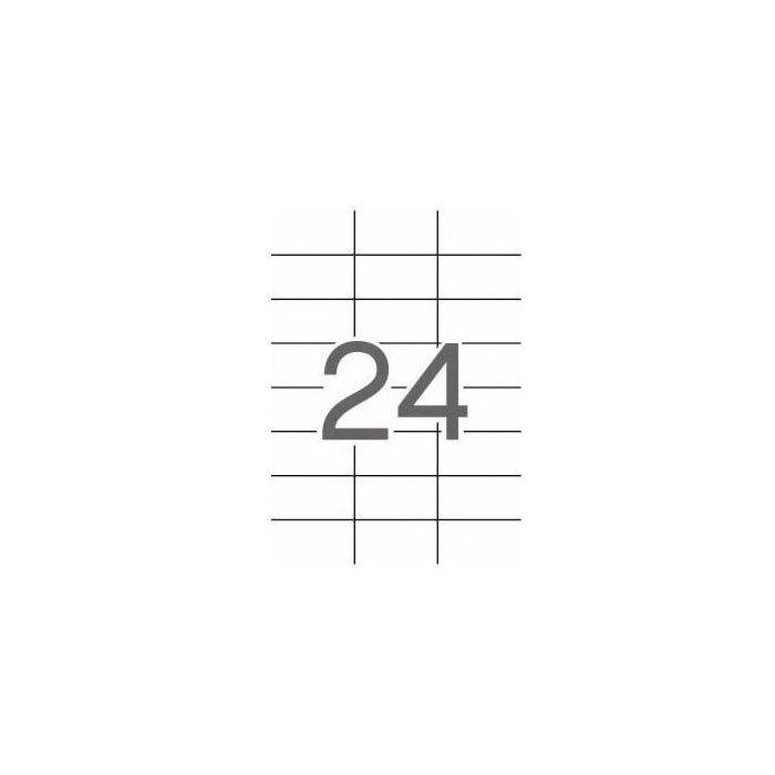 Apli Etiquetas Adhesivas 70x37 mm Inkjet-Láser C-Rectos 24 X 25H Blanco Apli Etiquetas Adhesivas 70x37 mm Inkjet-Láser C-Rectos 24 X 25H Blanco