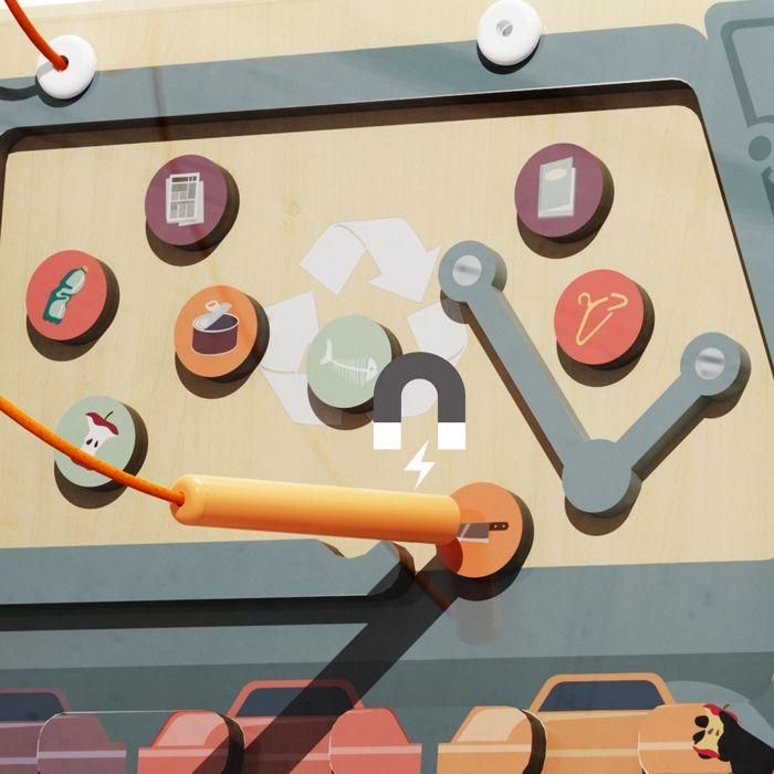 Top Bright Laberinto Magnético Clasificador de Residuos para Niños 3+ Años | Juego Educativo para Reciclar y Aprender Colores 5