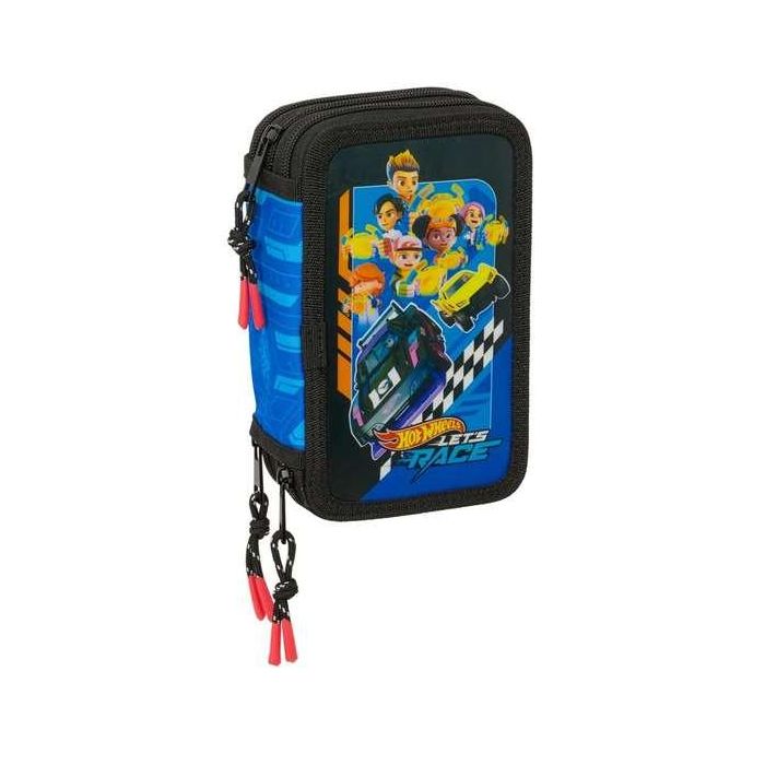 Safta Plumier Escolar Triple con 37 Piezas Hot Wheels Let's Race 195x125x55 mm 0 Safta Plumier Escolar Triple con 37 Piezas Hot Wheels Let's Race 195x125x55 mm 0