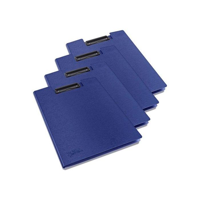 Carpeta Con Pinza Portablock A4 Azul Pack De 4 Carpeta Con Pinza Portablock A4 Azul Pack De 4