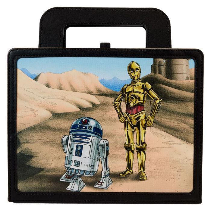Loungefly Cuaderno R2-D2 & C-3PO El Retorno del Jedi Star Wars 20x12,5cm de cuero vegano con notas adhesivas