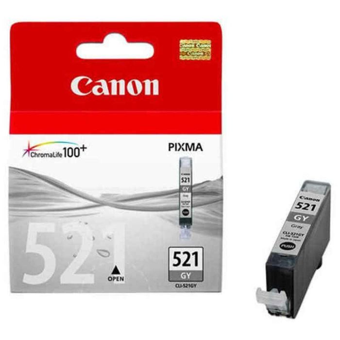Canon CLI 521GY Cartucho de Tinta Gris - Compatible con Pixma MP980 y MP990