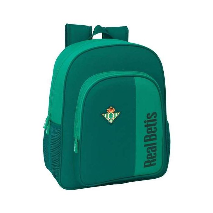 Safta Mochila Junior Real Betis Balompie Resistente al Agua Adaptable a Carro 32x38x12 cm