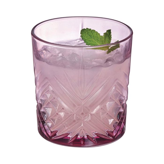 Caja 4 Vasos Altos Vidrio Salzburg Rosa Luminarc 30 cL 1