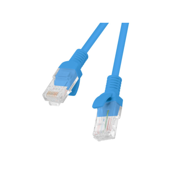 Lanberg Cable de Red Latiguillo Cat.6 U/UTP 150 cm Azul PVC para Gigabit Ethernet
