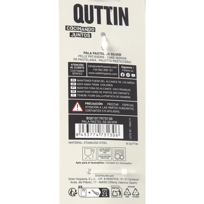 Pala Pastel SS Silver Quttin - 72 unidades (36 Unidades) 4 Pala Pastel SS Silver Quttin - 72 unidades (36 Unidades) 4