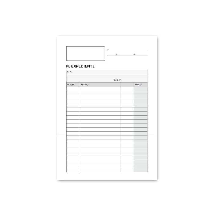 Talonario Liderpapel Notas De Expediente Cuarto Duplo Texto En Portugues 5 unidades 1