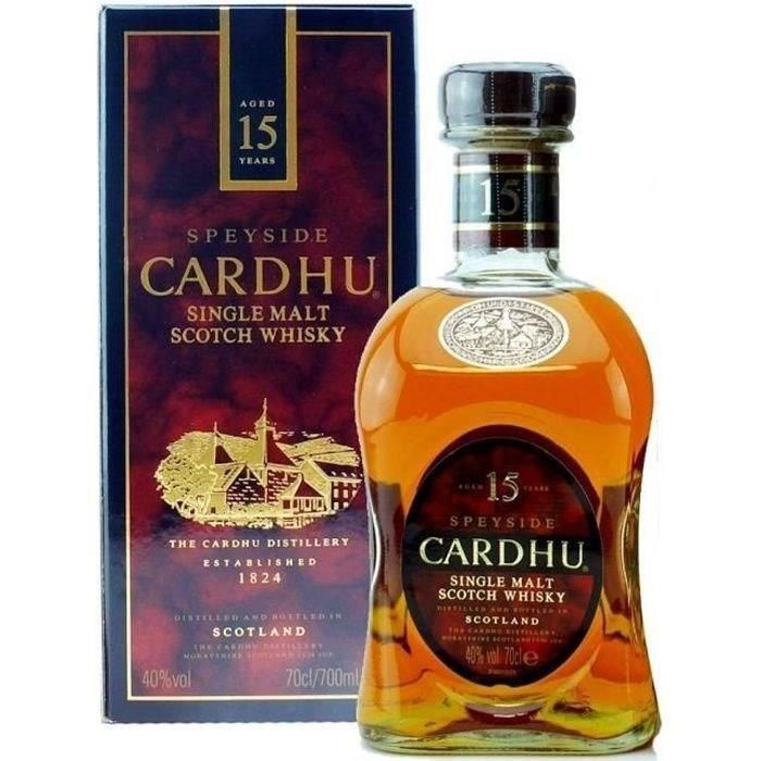 Cardhu - 15 años - Whisky de pura malta de Speyside - 40,0% vol. - 70cl Cardhu - 15 años - Whisky de pura malta de Speyside - 40,0% vol. - 70cl